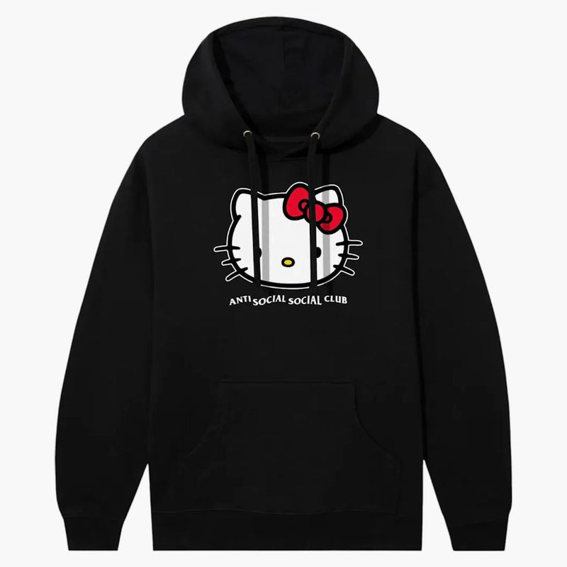 Anti Social Social Club X Hello Kitty Weird Hoodie Black
