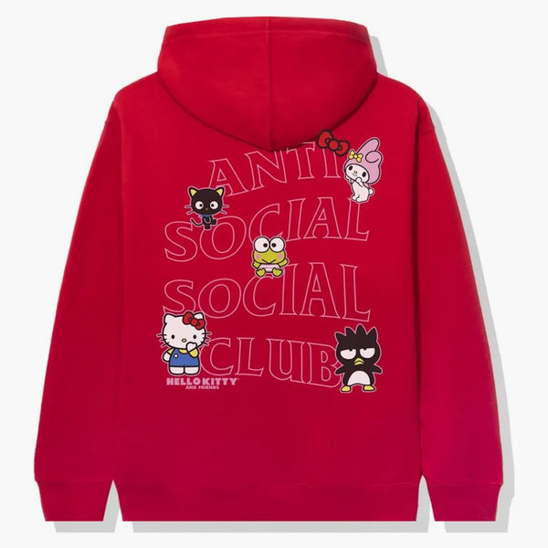 Anti Social Social Club X Hello Kitty och Friends Hoodie Red