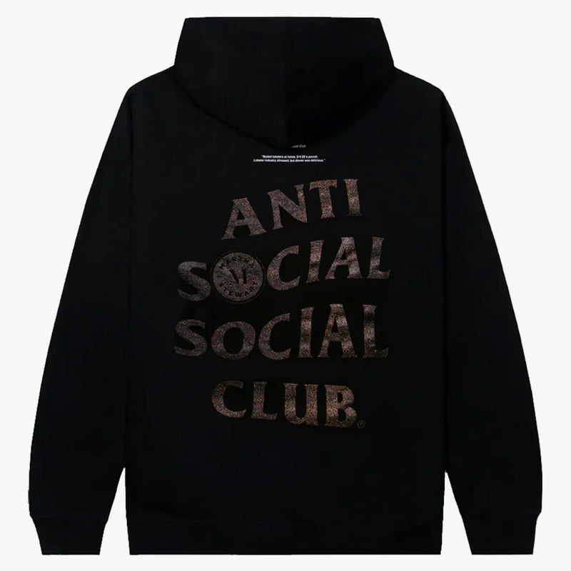 Club sociale anti -sociale x Martha Stewart Aragone con cappuccio nero