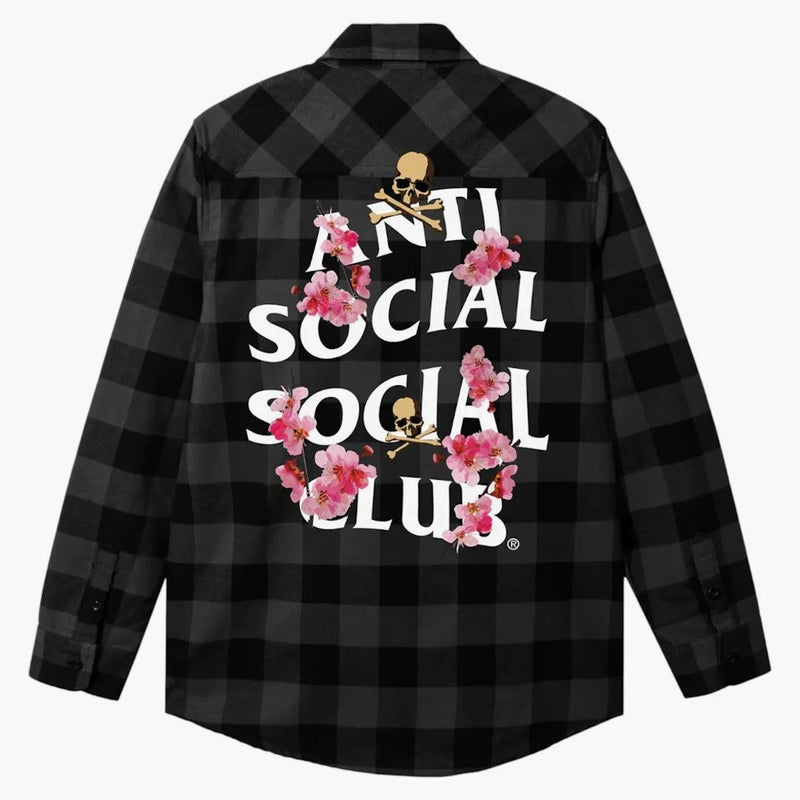 Anti Social Social Club x Mastermind Mmotch Flannel Charcoal/Black
