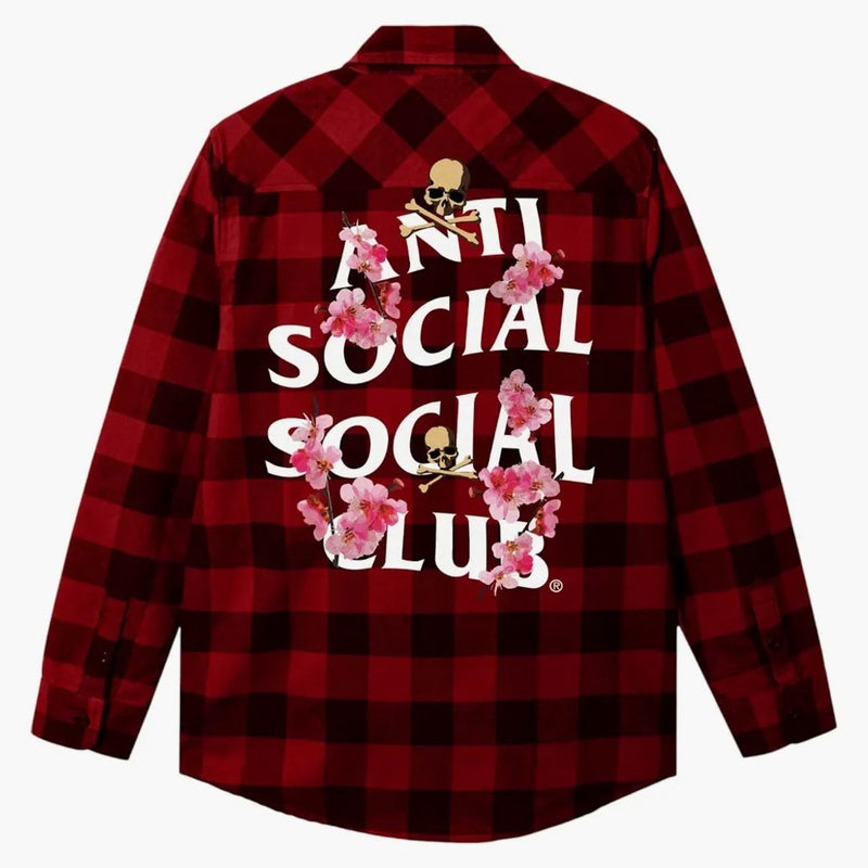 Anti Social Social Club x Mastermind Mmotch Flannel Red/Black