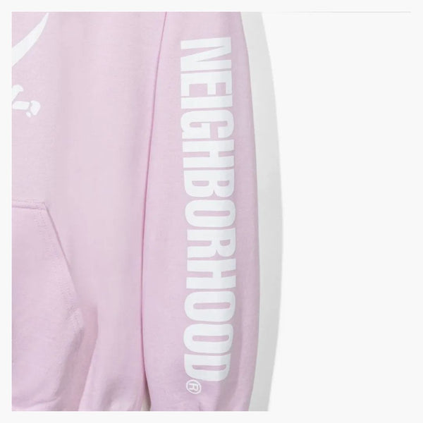 Anti Social Social Club X sousedství 6ix Pink Hoodie Hoodie Pink