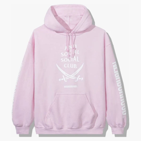 Anti Social Social Club X Neighborhood 6ix Pink Hoodie Hoodie Pink