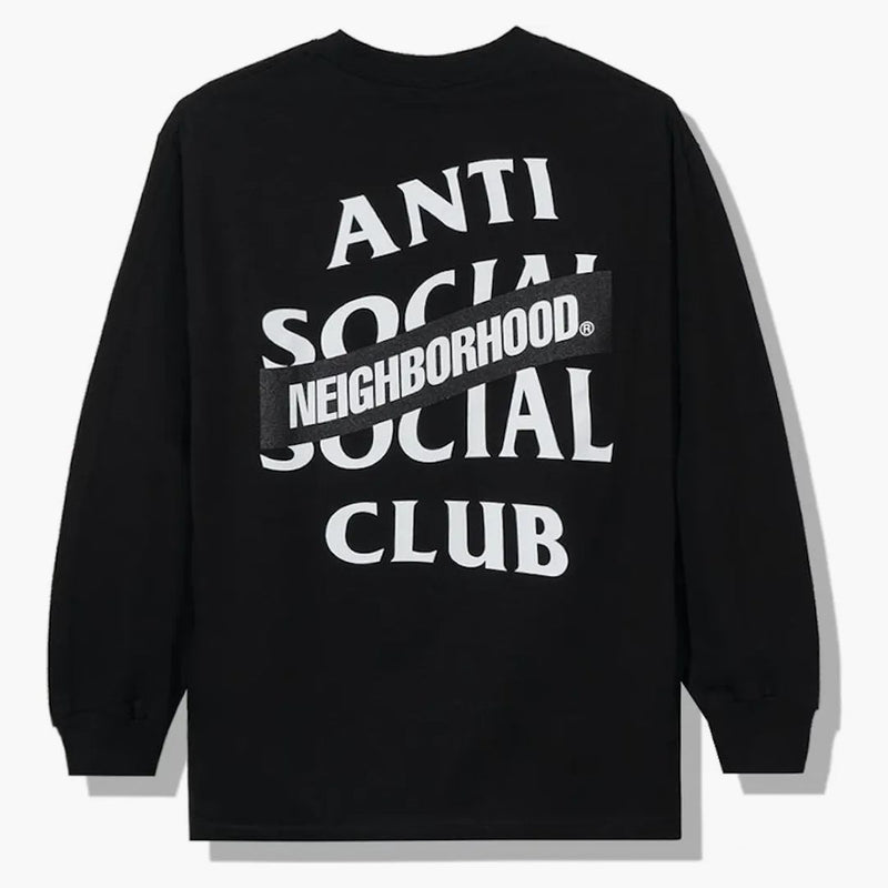 Anti Social Social Club x sousedství AW05 Black Long Sleeve Tee Longsleeve Tea Black