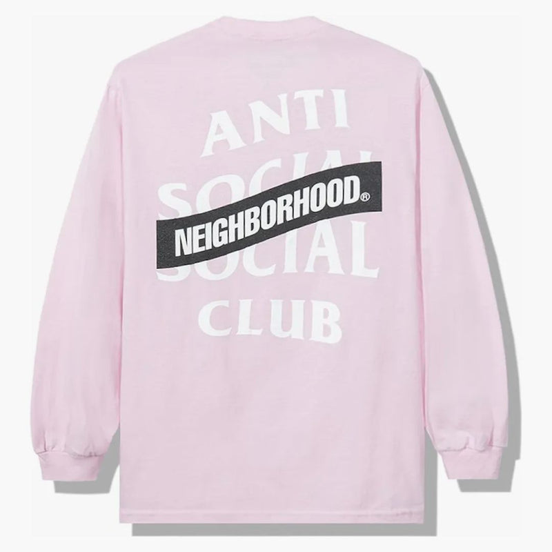Anti Social Social Club X Neighborhood Aw05 Pink Long Sleeve Tee Longsleeve Tee Pink