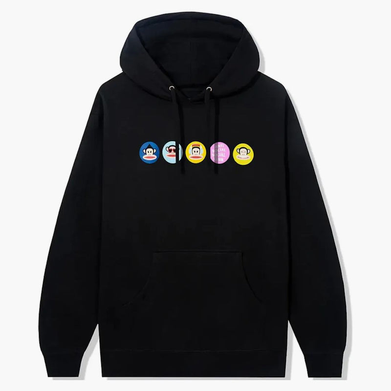 Anti Social Social Club x Paul Frank Hoodie Black Circles