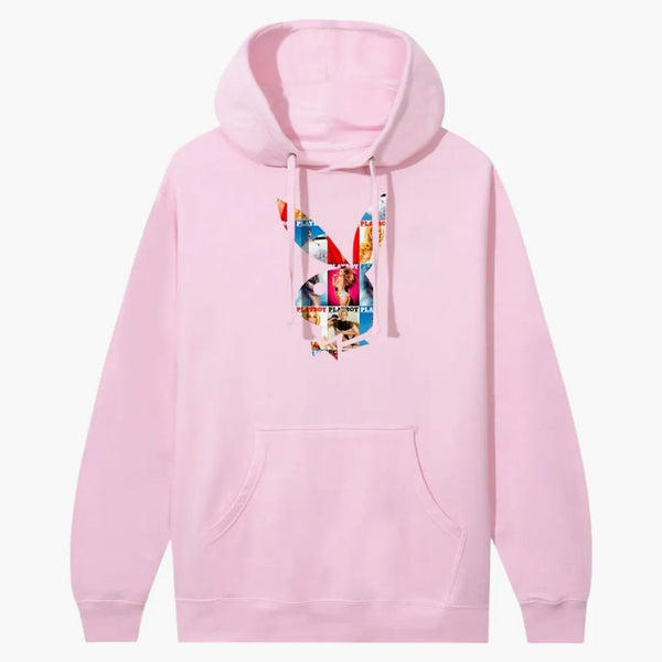 Anti Social Social Club X Playboy of the Year Hoodie ljusrosa rosa