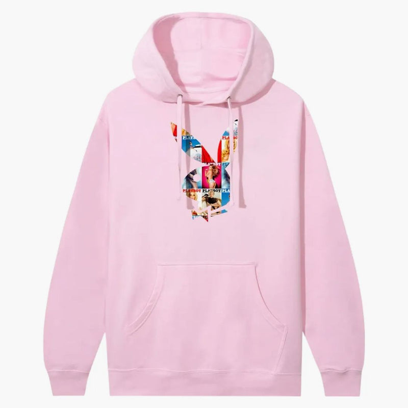 Anti Social Social Club X Playboy of the Year Hoodie ljusrosa rosa