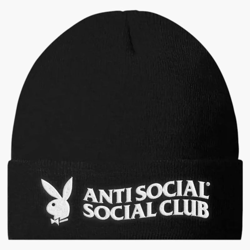 Anti Social Social Club X Playboy Read It Beanie Black