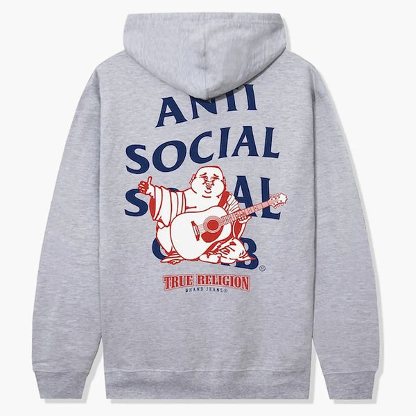 Anti Social Social Club x True Religion Anti-Truth Premium Heavywey Hoodie Gray