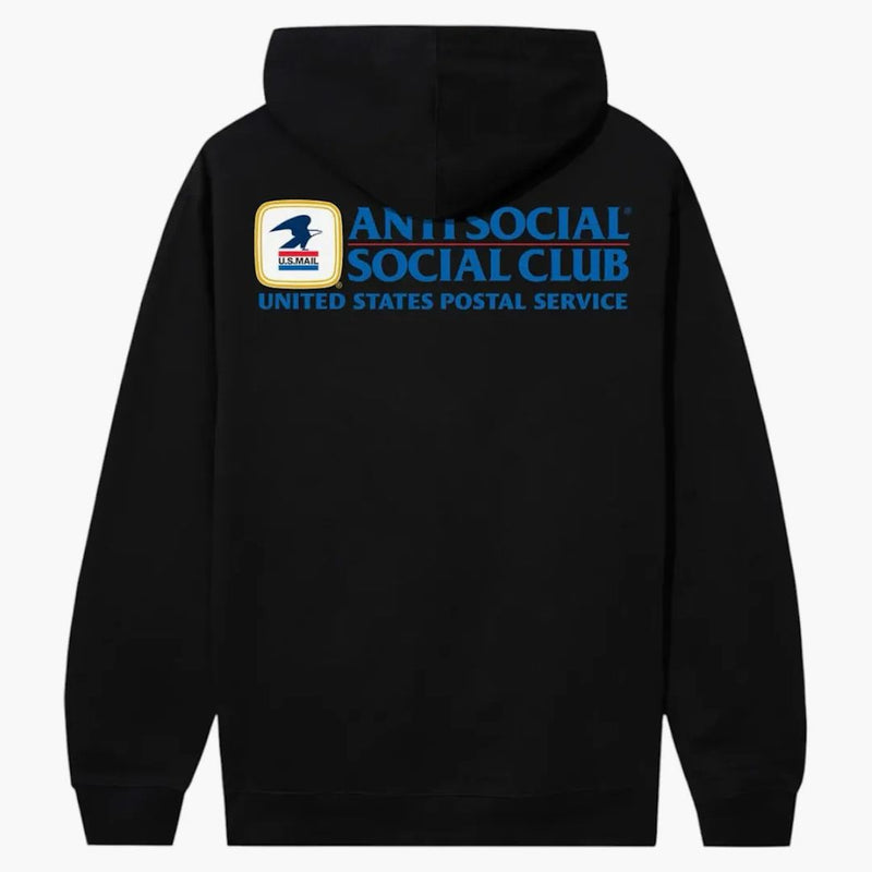 Anti Social Social Club x USPS Leverans hoodie svart