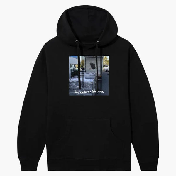 Anti Social Social Club x USPS Leverans hoodie svart