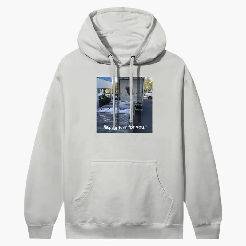 Anti Social Social Club x USPS Leverans hoodie rök