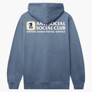 Anti Social Social Club X USPS Delivery Hoodie Storm Blue