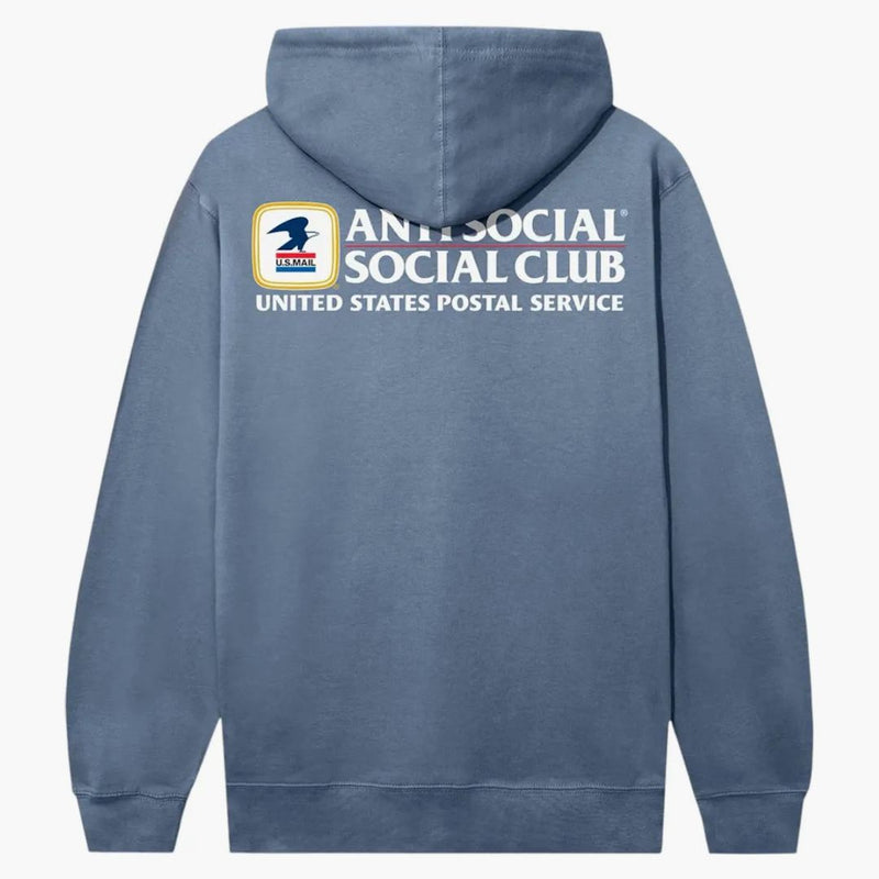 Anti Social Social Club x USPS Leverans Hoodie Storm Blue