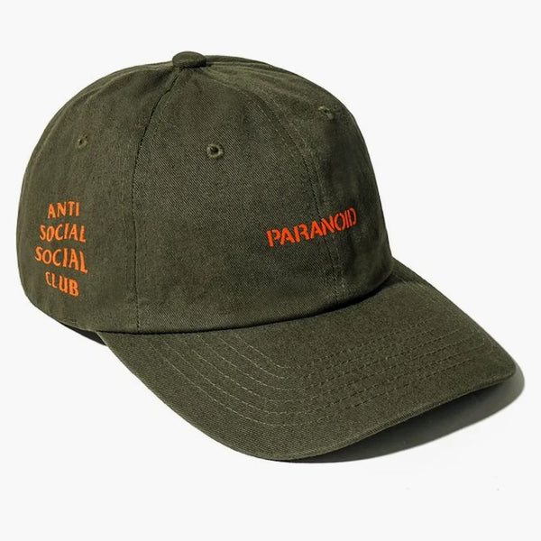 Anti Social Social Club x obesegrad paranoid cap oliv