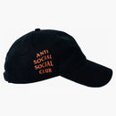 Anti social social club x undefeated still paranoid cap black
