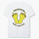 Anti social social club x undefeated tea white