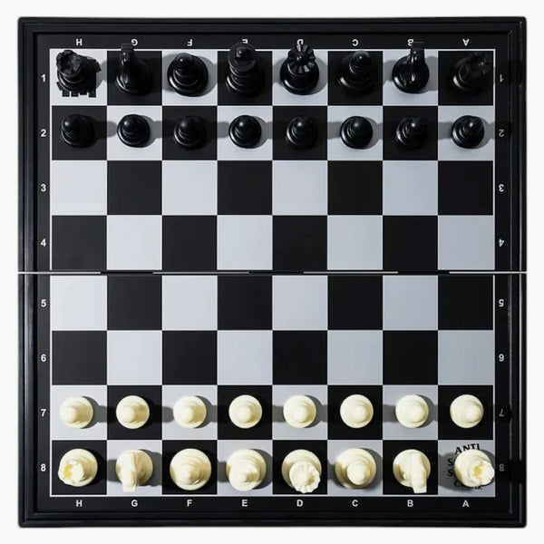 Anti Social Social Club X Undefeated Travel Magnetic Chess Set Black