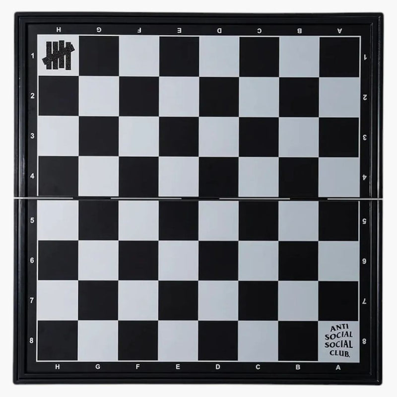 Anti Social Social Club X Undefeated Travel Magnetic Chess Set Black