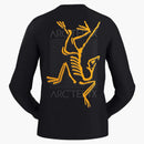 Arc'teryx arc'multi ptak logo longsleeve czarny