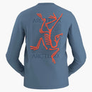 Arc'teryx arc'multi ptak logo longsleeve niebieski