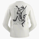 Arc'teryx arc'multi ptak logo longsleeve białe