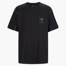 Arc'teryx Copal Bird Camiseta Negro/Vitalidad