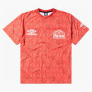 Väduren x umbro röda rosor s/s fotbollströja röd