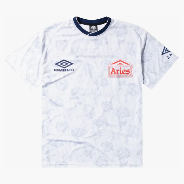 Väduren x umbro vita rosor s/s fotbollströja vit