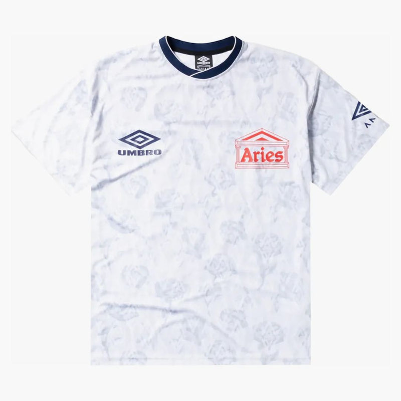 Väduren x umbro vita rosor s/s fotbollströja vit
