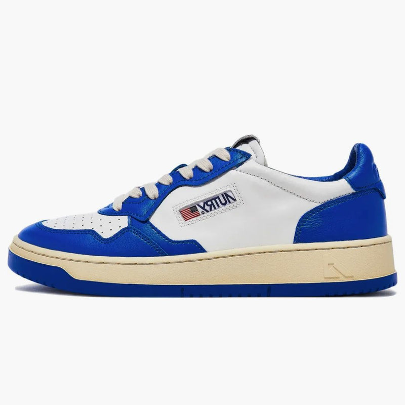 Autry Medalist Leather Low Azure White