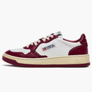 Autry medalist Leather Low Burgundy White