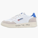 Autry Medalist Leather Low Game Set Match! White Palace Blue Grey