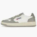 Autry Medalist Leather Low Grey White