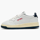 Autry Medalist Leather Low Maison Kitsuné White Navy (women's)