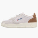 Autry Medalist Leather Low Tricolor Sand Cigar Beige