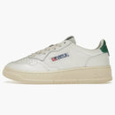 Autry medalist Leather Low White Green (Women's)