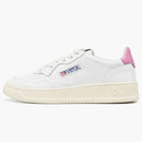 Autry medalist Leather Low White Mauve Tab (Women's)
