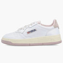 Autry Medalist Leather Low White Powder Pink (women's)