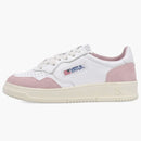 Autry medalist Leather Low White Powder (Women's)