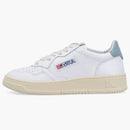 Autry Medalist Leather Low White Silver Blue (women's)