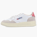 Autry medalist Leather Low White Tearose Beige (Women's)