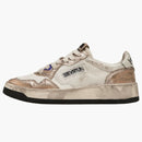 Autry Super Vintage Low White Metallic Pink (Women's)