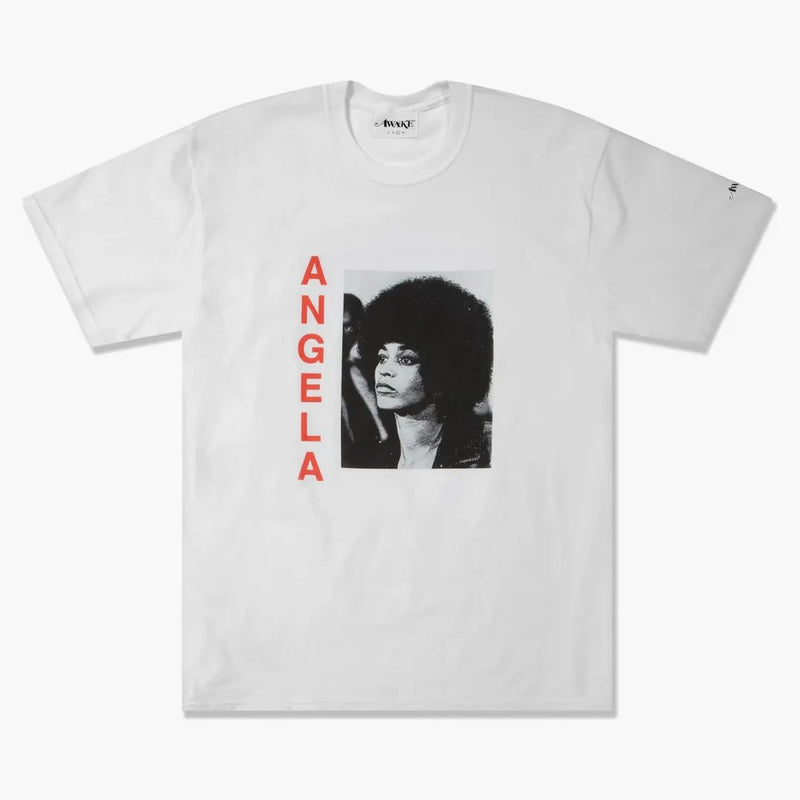 Vzhůru tričko Angela Davis bílé