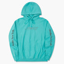 Awake Classic Outline Logo Paneled Embroidered Hoodie Teal