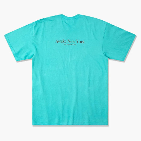 Awake Classic Outline Logo T-Shirt Teal
