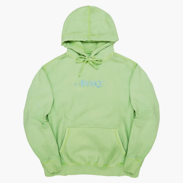 Vzhůru vyšívané logo mikina světle zelená
