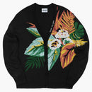 Awake Floral Cardigan Black