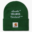 Awake NY X Carhartt Wip un Amor Beanie Green